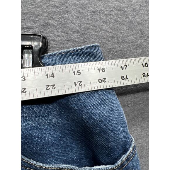 VTG L.L. Bean Original Fit/Relaxed Mom Jeans Blue Flannel Lined Plaid Size 14P - Picture 14 of 16